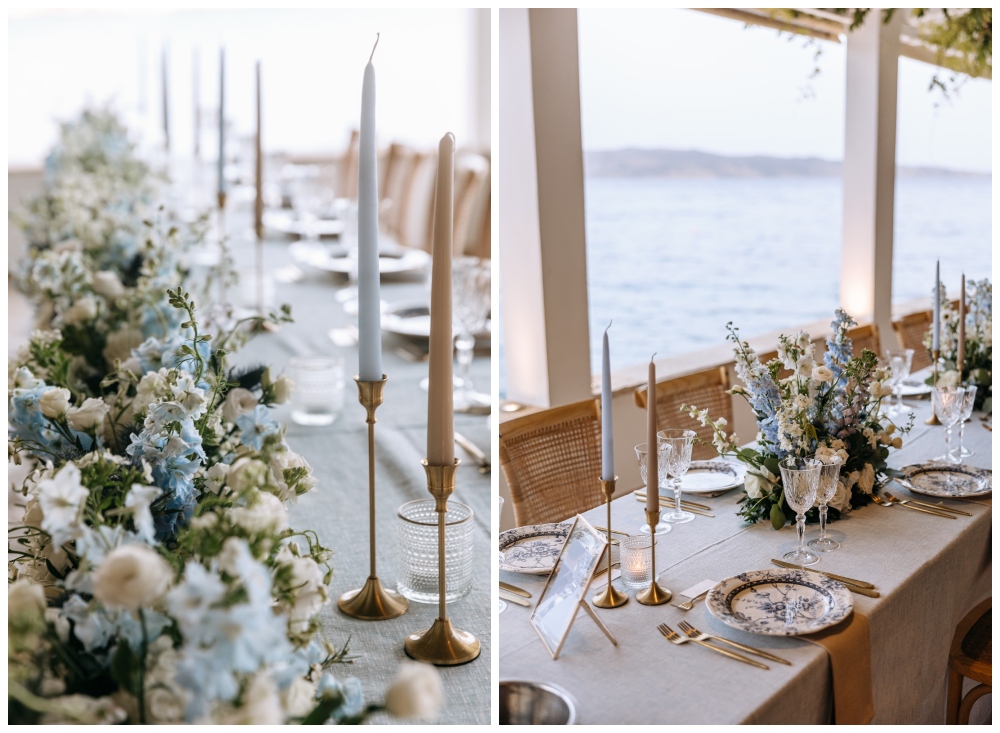 RECEPTION TABLE AND CANDLES